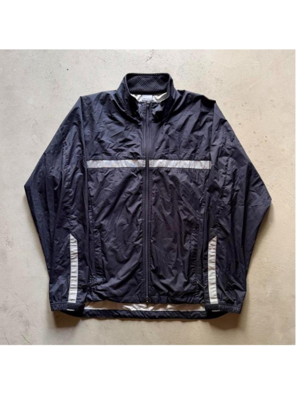 vintage y2k 2000s black nike windbreaker